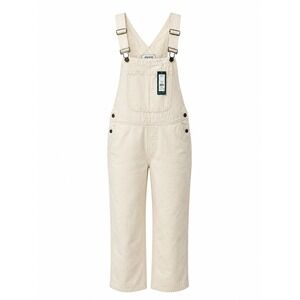 Alpine Design Pre-Washed Relaxed Fit Bib Overalls Off White Sz M NWT